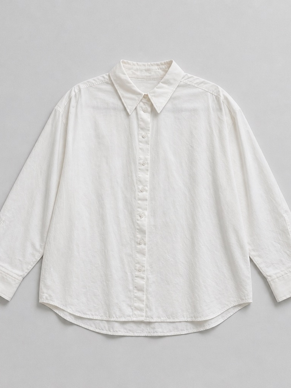 COS Oversized Dolman Sleeve White Button-Up Blouse (10)